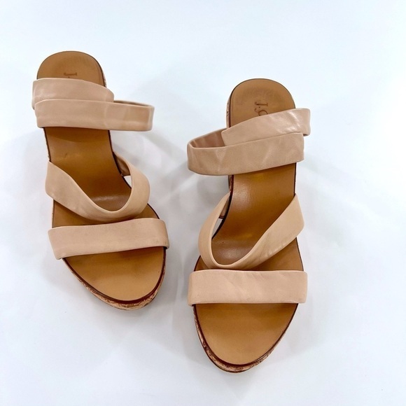 J. Crew Sevigne Washed Leather Sandals size 8 made in Italy - Picture 3 of 11